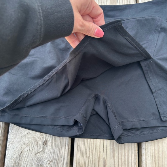 Nike Skirt Skort Womens Large Black Lined Active Workout Tennis Golf Running - Picture 2 of 7